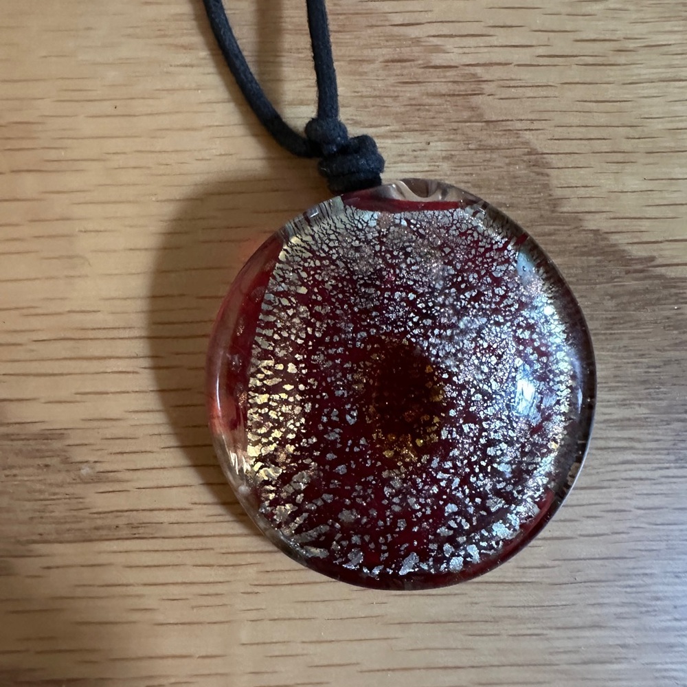 Handmade Fused Glass Pendant Necklace